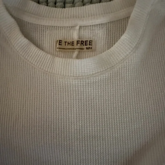 We The Free Women's White Long Sleeve Tee - Picture 1 of 6